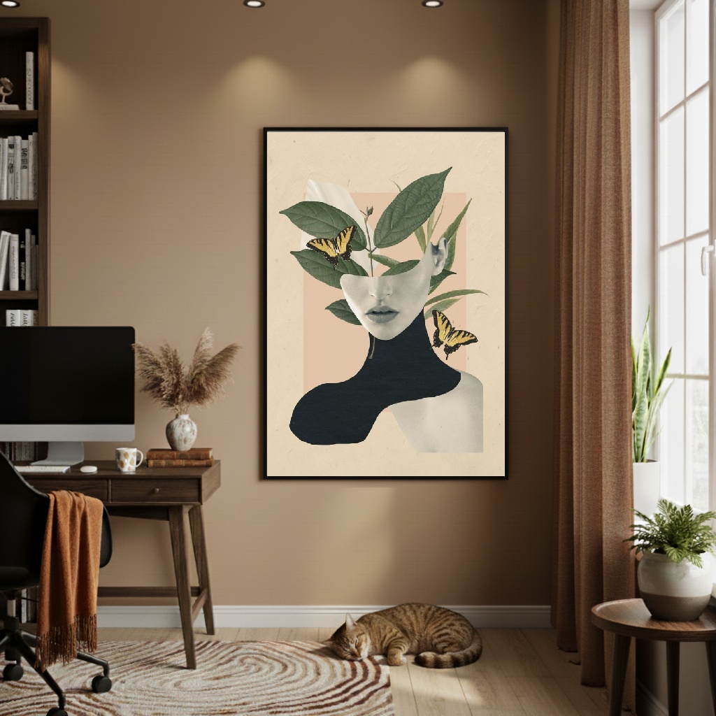 Quadro Decorativo Mente Natureza - 70x50cm