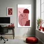 Quadro Decorativo Mulher Abstrata - 70x50cm