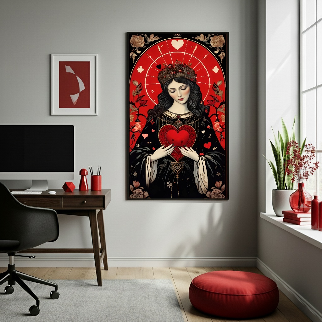 Quadro Decorativo Mulher Amor - 70x50cm