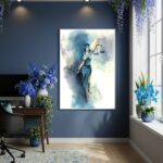 Quadro Decorativo Mulher Da Justiça - 70x50cm