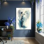 Quadro Decorativo Mulher Da Justiça Arte - 70x50cm