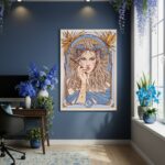 Quadro Decorativo Mulher De Capricórnio - 70x50cm