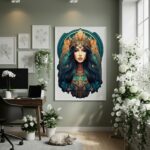 Quadro Decorativo Mulher De Gêmeos - 70x50cm