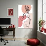Quadro Decorativo Mulher Florida - 70x50cm