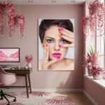 Quadro Decorativo Mulher Vibrante - 70x50cm