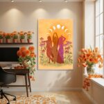 Quadro Decorativo Mulheres De Fases - 70x50cm