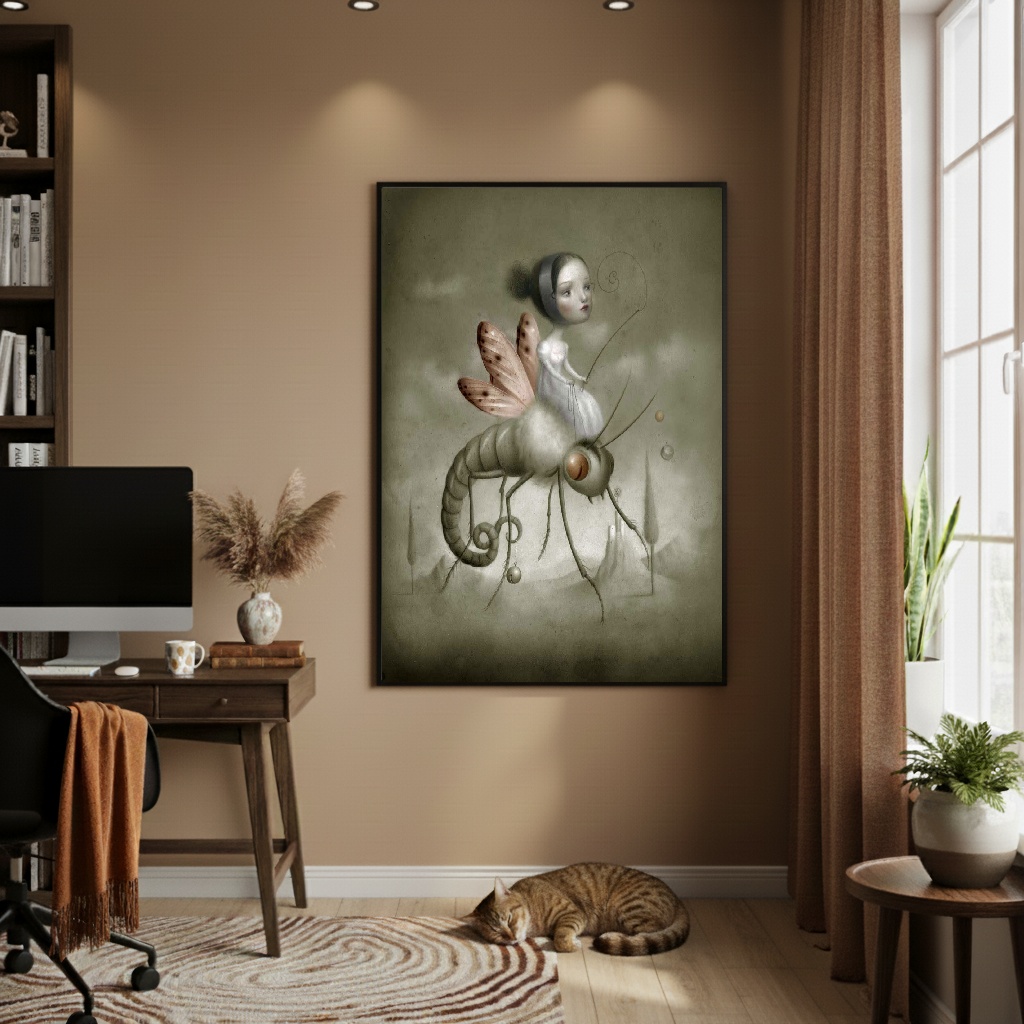 Quadro Decorativo Mundo Peculiar - 70x50cm