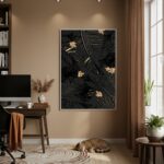 Quadro Decorativo Noite Ornamentada - 70x50cm