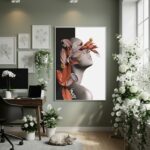 Quadro Decorativo Olhar Da Flora - 70x50cm