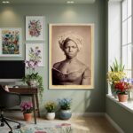 Quadro Decorativo Olhar Do Rio Antigo P&B - 70x50cm
