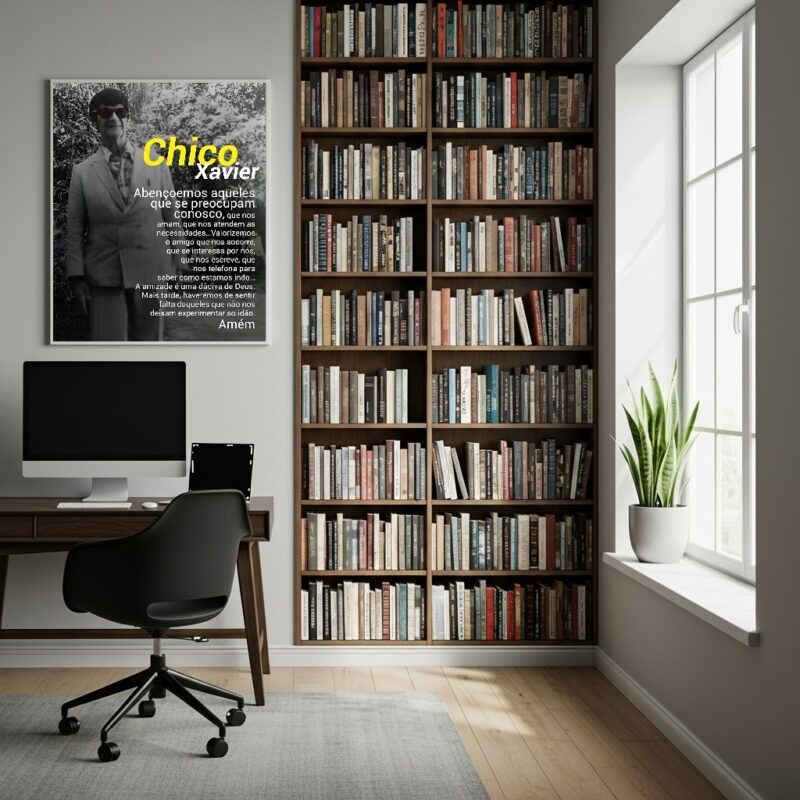Quadro Decorativo Oração Para Chico Xavier - 70x50cm