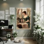 Quadro Decorativo Outono No Ateliê - 70x50cm