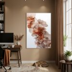 Quadro Decorativo Pétalas Abstratas - 70x50cm