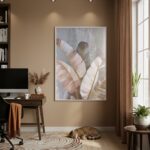 Quadro Decorativo Plumas Botânicas - 70x50cm