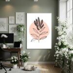 Quadro Decorativo Ramo Pêssego - 70x50cm