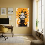 Quadro Decorativo Ritual Do Ouro - 70x50cm