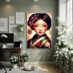 Quadro Decorativo Seda E Âmbar - 70x50cm