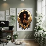 Quadro Decorativo Signo De Capricórnio - 70x50cm