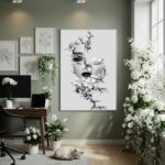 Quadro Decorativo Simbiose Etérea - 70x50 cm