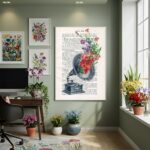 Quadro Decorativo Som Das Flores - 70x50cm