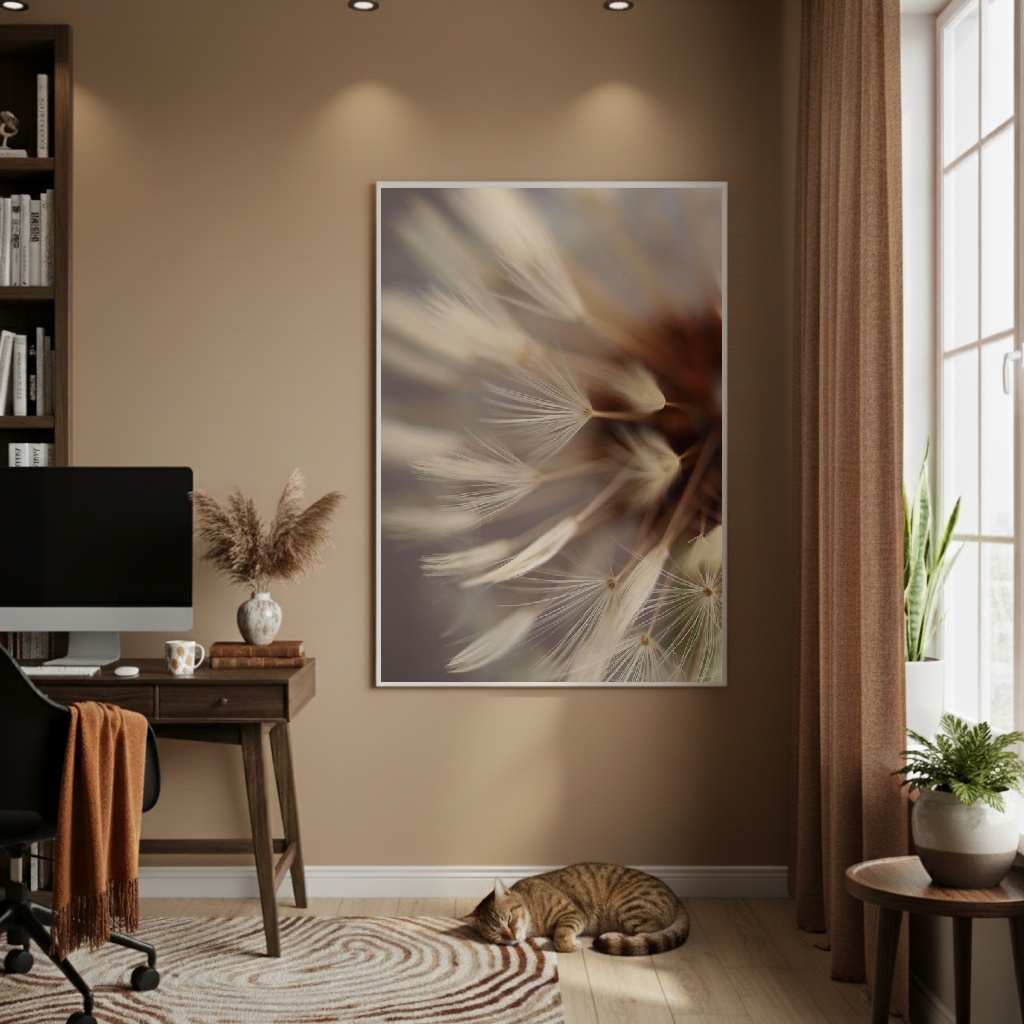 Quadro Decorativo Sopro De Outono - 70x50cm