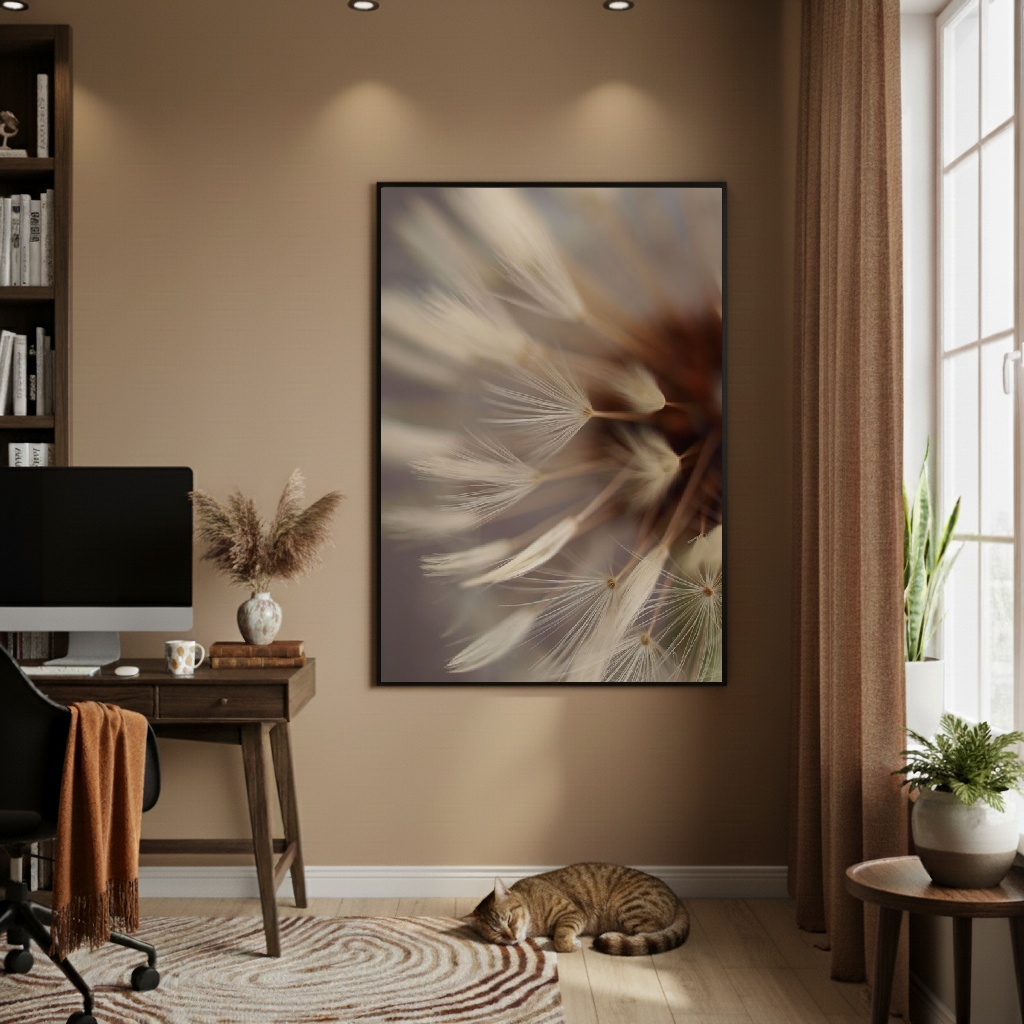 Quadro Decorativo Sopro De Outono - 70x50cm