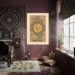 Quadro Decorativo Tarot O Beijo - 70x50cm