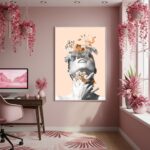 Quadro Decorativo Transbordando Flores - 70x50 cm