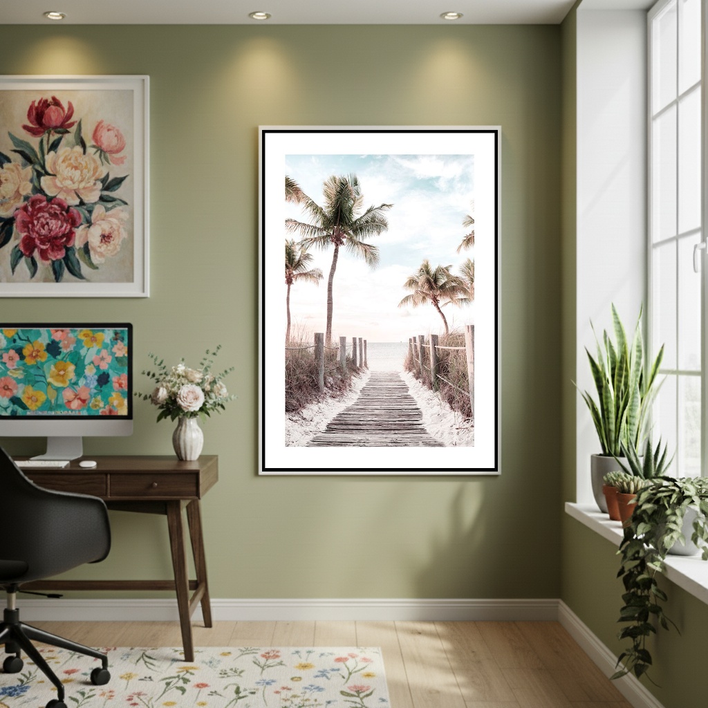 Quadro Decorativo Trilha Do Horizonte - 70x50 cm