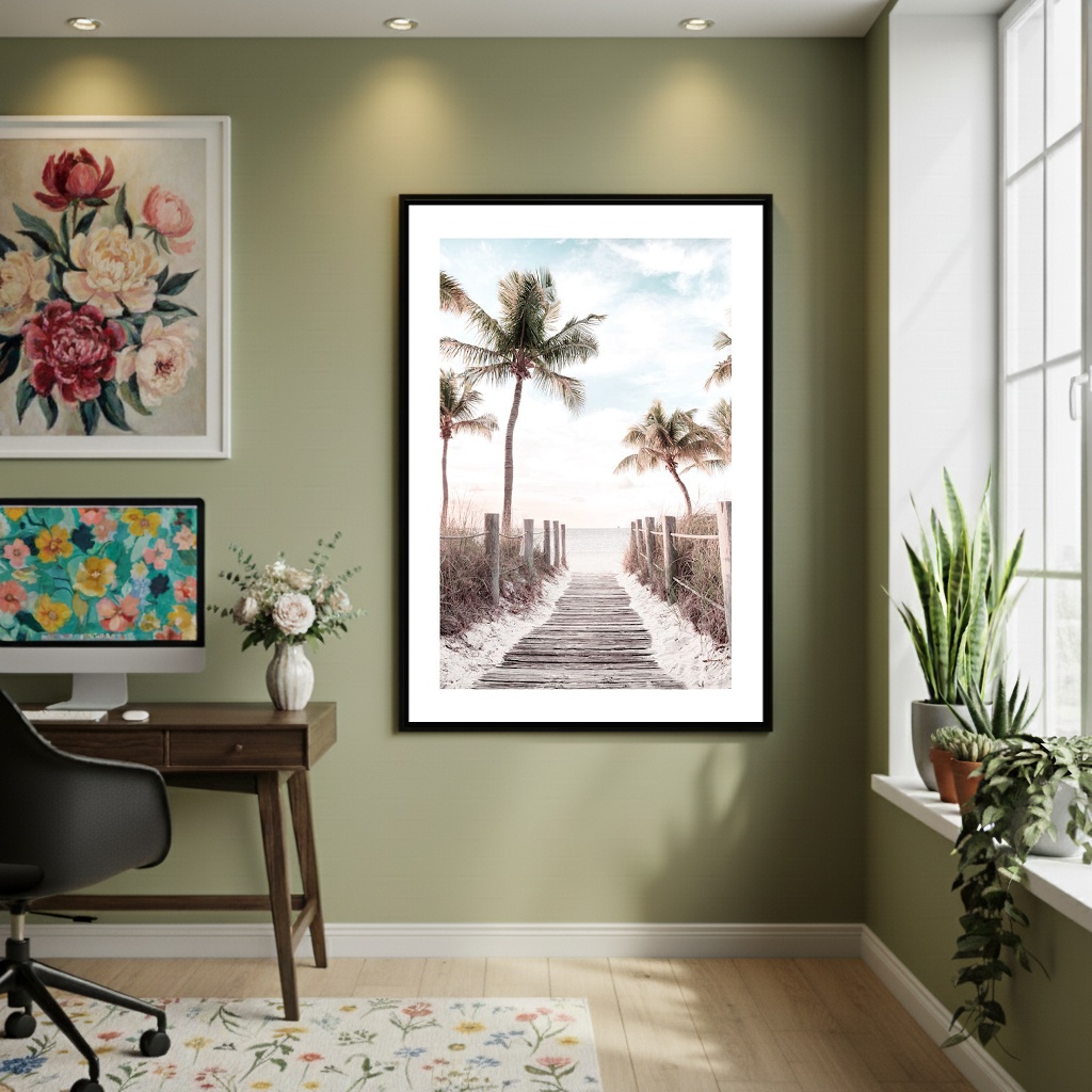 Quadro Decorativo Trilha Do Horizonte - 70x50 cm