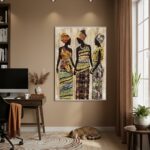 Quadro Decorativo Trio Em Harmonia - 70x50 cm