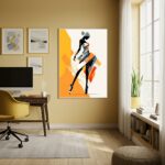 Quadro Decorativo Vestida De Formas - 70x50 cm