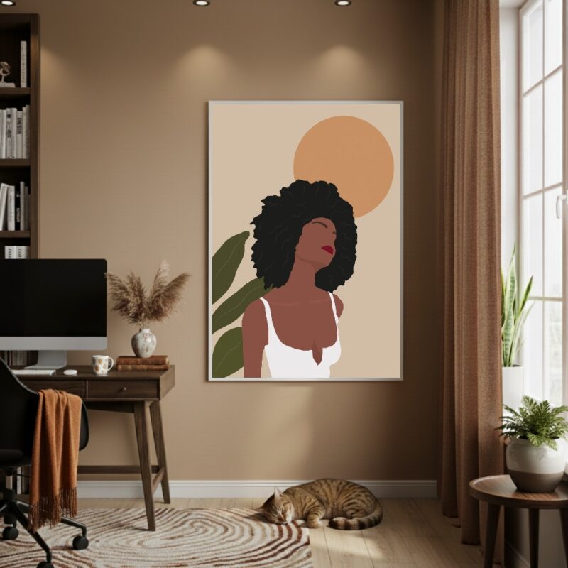 Quadro Decorativo Vibração Solar - 70x50 cm