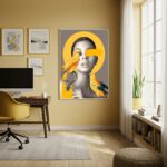 Quadro Decorativo Vigília Amarela - 70x50 cm