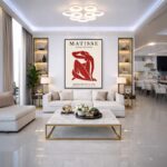 Quandro Canvas Henri Matisse Papier Decoupes Vermelho