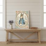Quadro Decorativo Coelho - Medalhão