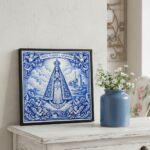 Quadro Estilo Azulejo Nossa Senhora Aparecida - 33x33 Cm