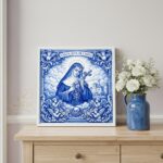 Quadro Estilo Azulejo Santa Rita - 33x33 Cm