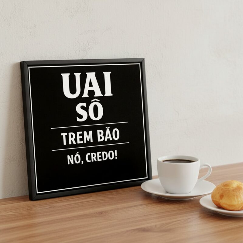 Quadro Gírias e Expressões Mineiras - 33x33 Cm