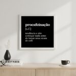 Quadro Minimalista Café Procafeinação - 33x33 Cm