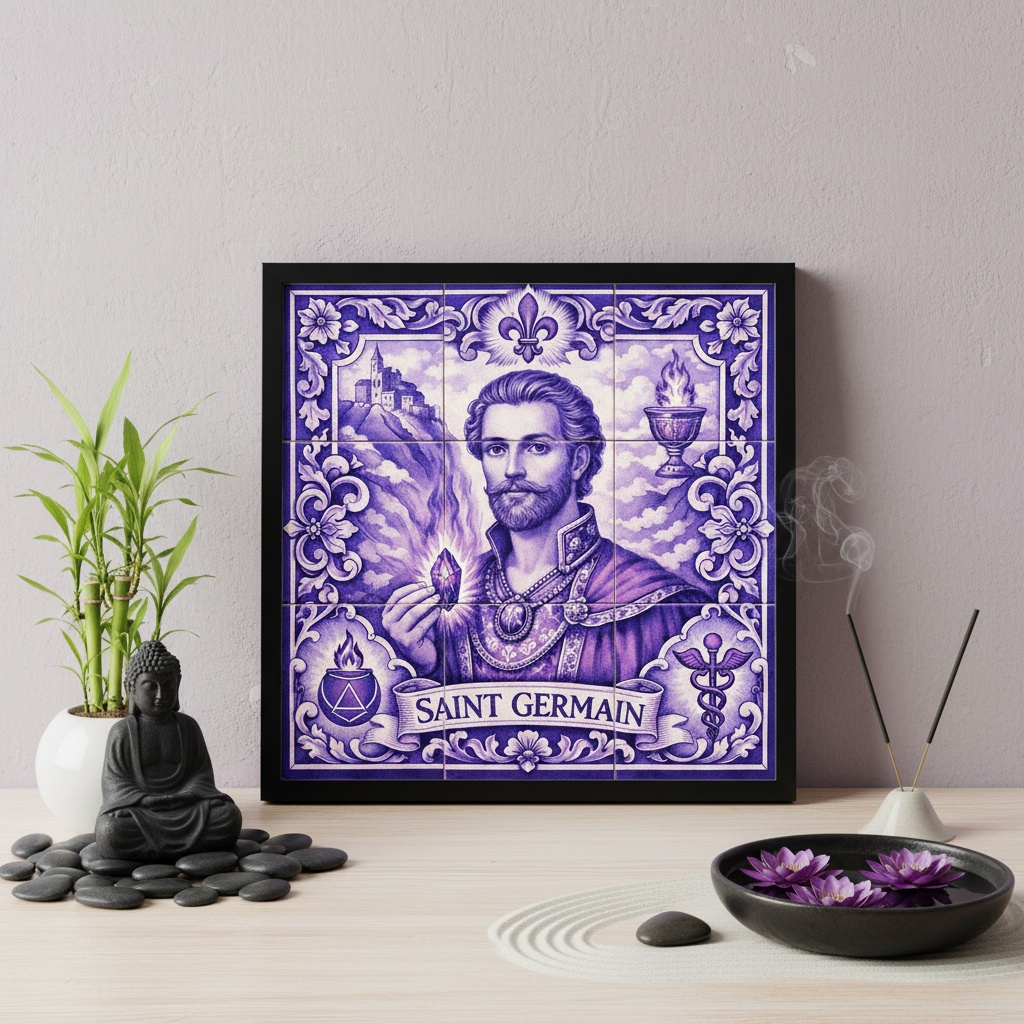 Quadro Saint Germain Com Cristal - 33x33 Cm
