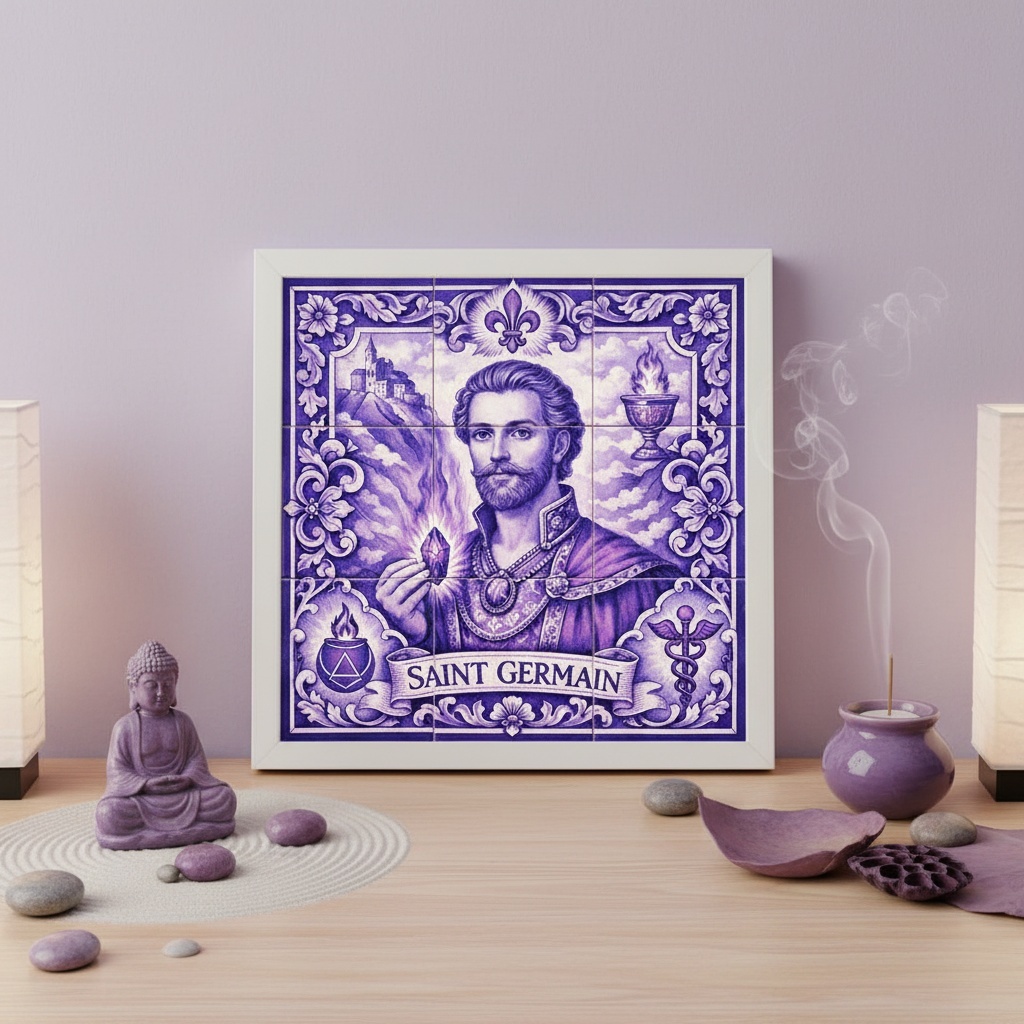 Quadro Saint Germain Com Cristal - 33x33 Cm