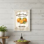 Quadro Vintage Para Cozinha - Laranjas