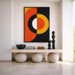 Quadro Canvas Geométrico Abstrato Circulo