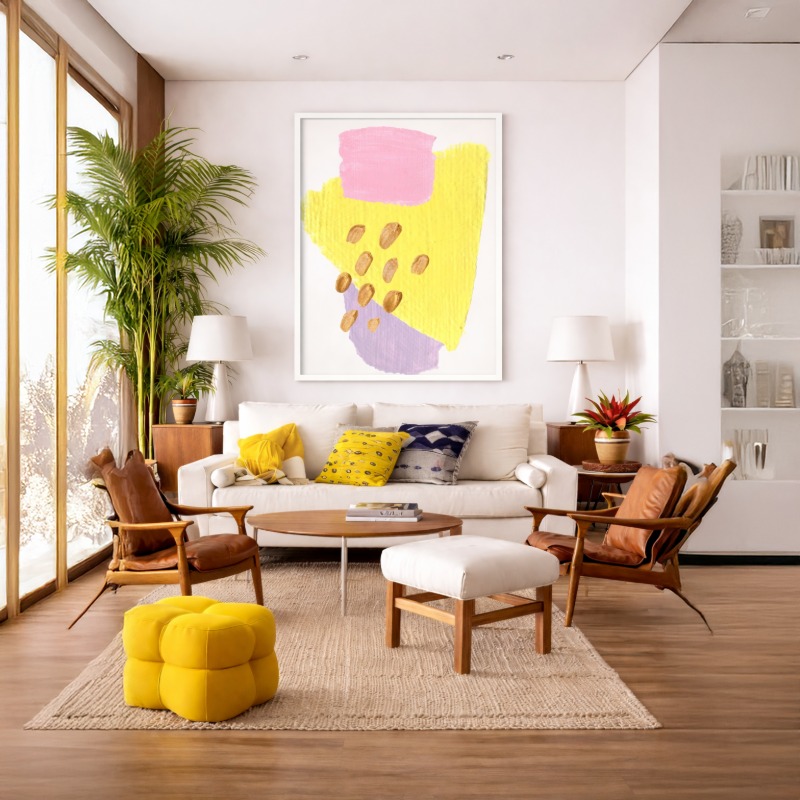 Quadro Canvas Abstrato CandieIi