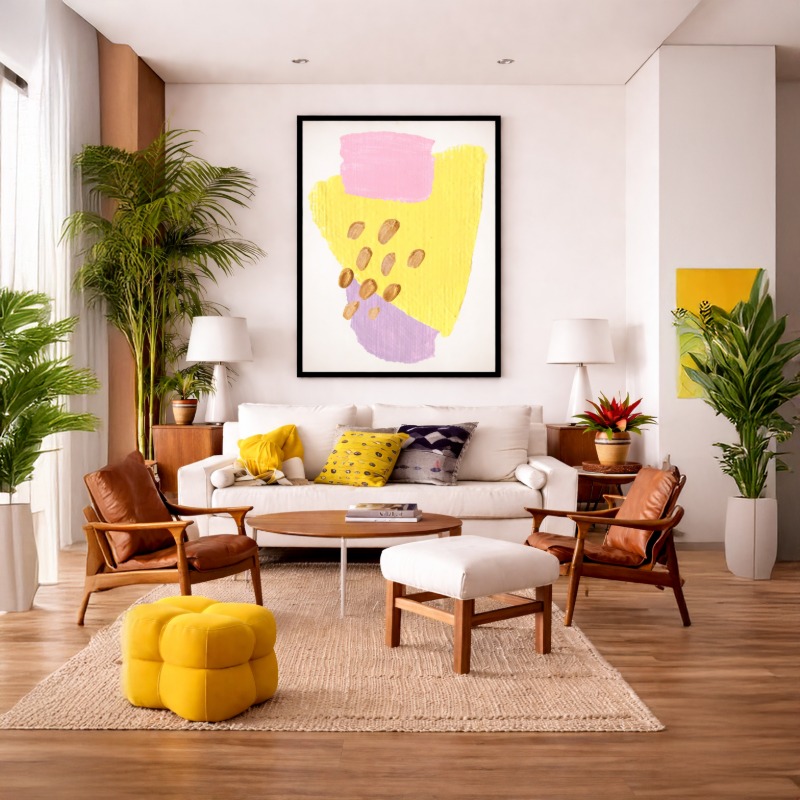 Quadro Canvas Abstrato CandieIi