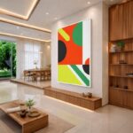 Quadro Canvas Abstrato Citrico Color