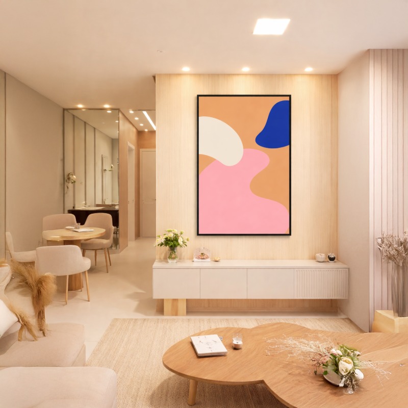 Quadro Canvas Abstratos Camuflado