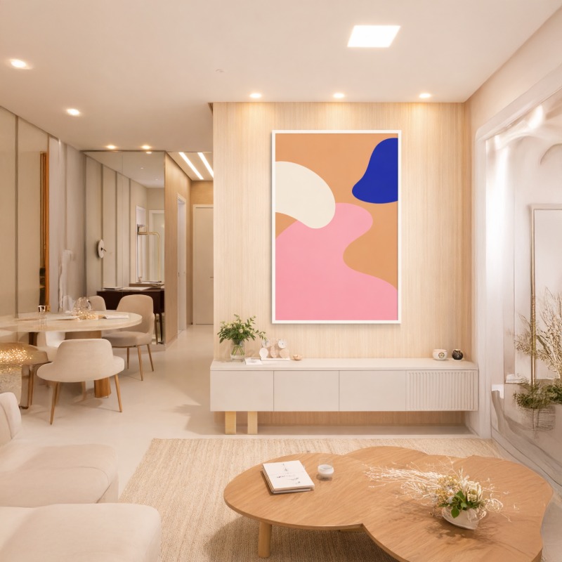 Quadro Canvas Abstratos Camuflado