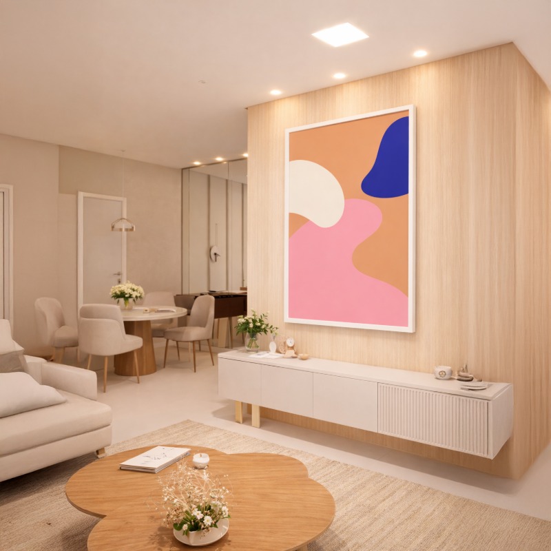 Quadro Canvas Abstratos Camuflado